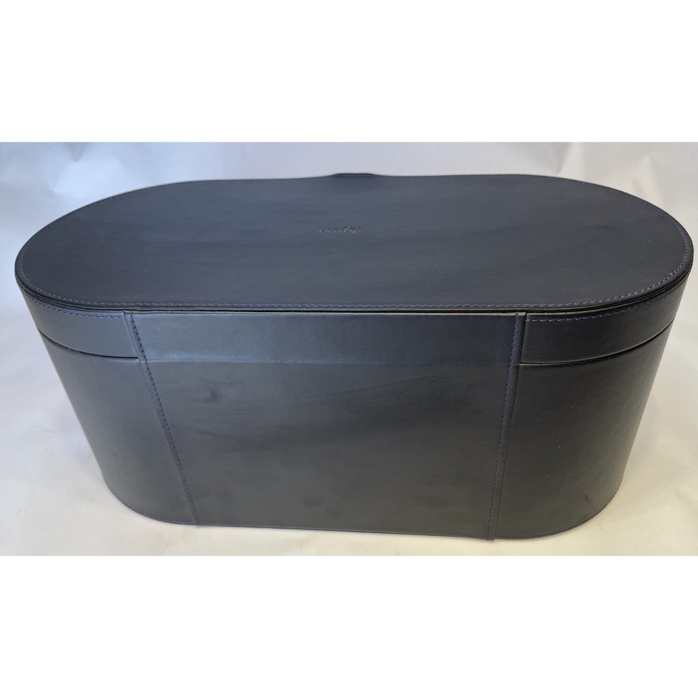 DYSON Airwrap Leather Storage CASE ONLY Black Purple Trim Excellent Condition - Picture 4 of 16
